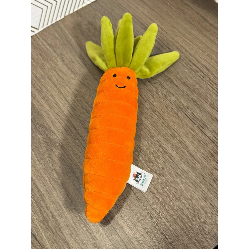 Jellycat Vivacious Vegetable Carrot‎ Plush Toy Cute Face Stuffed Veggie